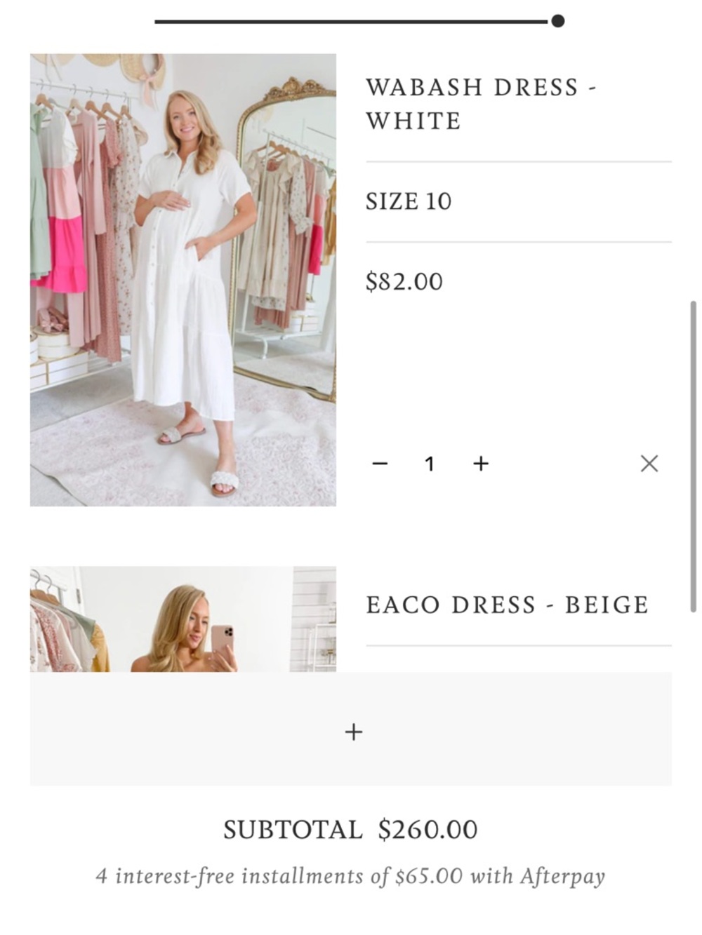 Button-Front white Maxi Dress - Picture 3 of 3